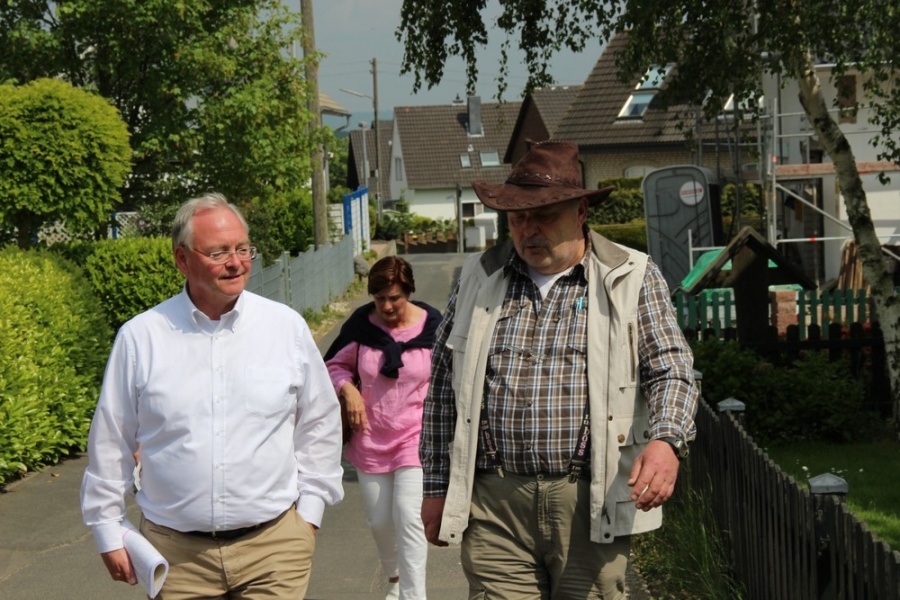 Beckschäfer vor Ort in Adendorf und Werthhoven (Mai 2014)