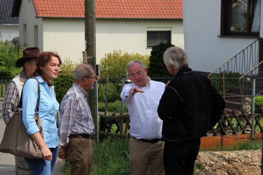 Beckschäfer vor Ort in Adendorf und Werthhoven (Mai 2014)