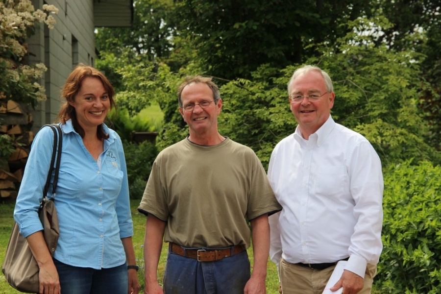 Beckschäfer vor Ort in Adendorf und Werthhoven (Mai 2014)