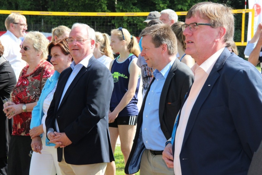 Eröffnung der neuen Beachvolleyballanlage am Schulzentrum Berkum (Mai 2014)