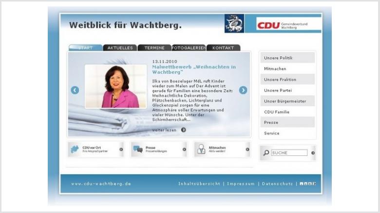 Frischer, informativer, bürgernäher - CDU Wachtberg neu im Netz! Frischer, informativer, bürgernäher - CDU Wachtberg neu im Netz!
