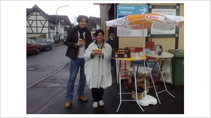 Auch in diesem Jahr gab es wieder frische Martinswecken durch die CDU in Villip!